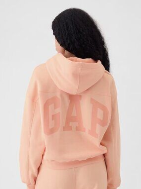 GAP logo Vintage Soft Cropped Hoodie Medium Tall